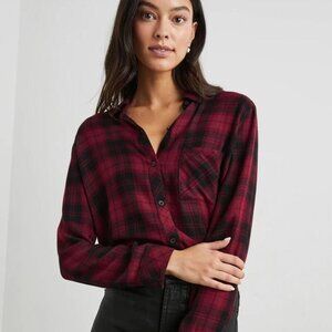 Rails Hunter Plaid‎ Button-Up Shirt XS Red & Black